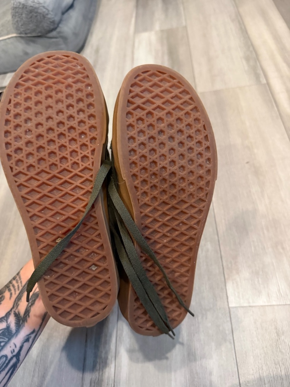 Green Suede Vans - Picture 9 of 9